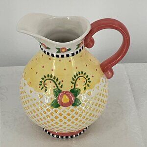 Mary Engelbreit Hand-Painted Ceramic Pitcher‎